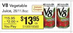 Restaurant Depot V8 Vegetable Juice offer