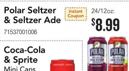 Restaurant Depot Polar Seltzer & Seltzer Ade offer