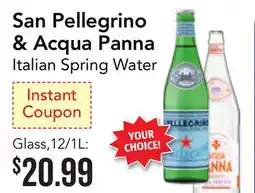 Restaurant Depot San Pellegrino & Acqua Panna Italian Spring Water offer