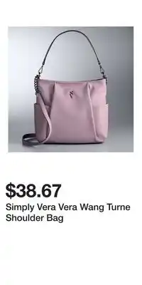 Kohl's Simply Vera Vera Wang Turne Shoulder Bag offer