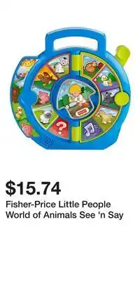 Kohl's Fisher-Price Little People World of Animals See 'n Say offer