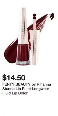 Kohl's FENTY BEAUTY by Rihanna Stunna Lip Paint Longwear Fluid Lip Color offer