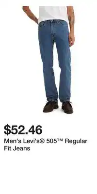 Kohl's Men's Levi's 505 Regular Fit Jeans offer