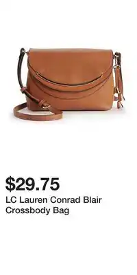 Kohl's LC Lauren Conrad Blair Crossbody Bag offer