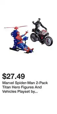 Kohl's Marvel Spider-Man 2-Pack Titan Hero Figures And Vehicles Playset by Hasbro offer