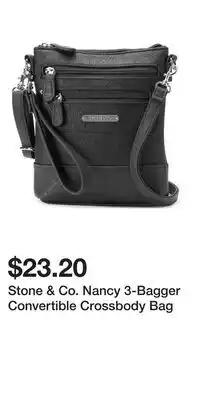 Kohl's Stone & Co. Nancy 3-Bagger Convertible Crossbody Bag offer