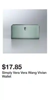 Kohl's Simply Vera Vera Wang Vivian Wallet offer