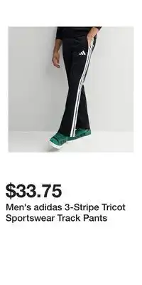 Kohl's Men's adidas 3-Stripe Tricot Sportswear Track Pants offer