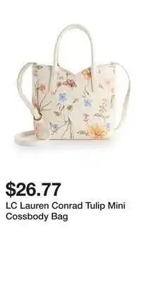 Kohl's LC Lauren Conrad Tulip Mini Cossbody Bag offer