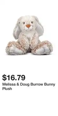 Kohl's Melissa & Doug Burrow Bunny Plush offer