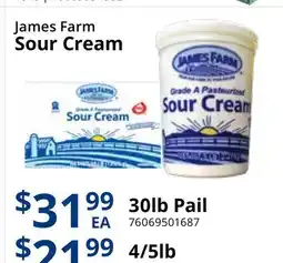 Restaurant Depot James Farm Sour Cream offer