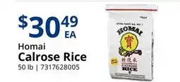 Restaurant Depot Homai Calrose Rice offer