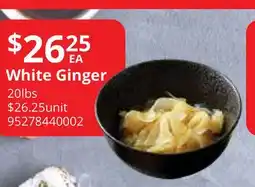 Restaurant Depot White Ginger offer