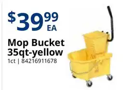 Restaurant Depot Mop Bucket 35qt-yellow offer