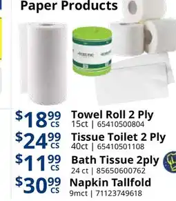 Restaurant Depot Paper Products offer