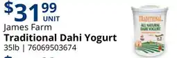 Restaurant Depot James Farm Traditional Dahi Yogurt offer