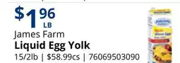 Restaurant Depot James Farm Liquid Egg Yolk offer