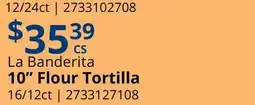 Restaurant Depot La Banderita 10 Flour Tortilla offer