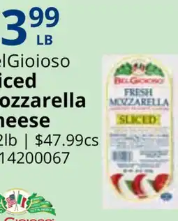 Restaurant Depot BELGioioso Sliced Mozzarella Cheese offer