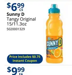 Restaurant Depot Sunny D Tangy Original offer