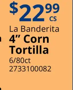 Restaurant Depot La Banderita 4 Corn Tortilla offer
