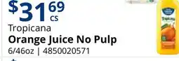 Restaurant Depot Tropicana Orange Juice No Pulp offer