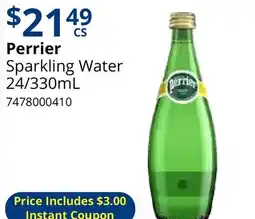 Restaurant Depot Perrier Sparkling Water offer