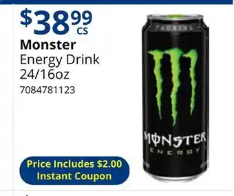 Restaurant Depot Monster Energy Drink offer