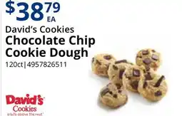 Restaurant Depot David's Cookies Chocolate Chip Cookie Dough offer