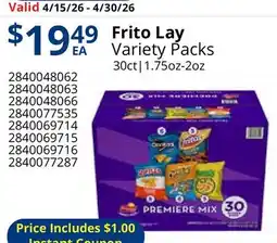 Restaurant Depot Frito Lay Variety Packs offer
