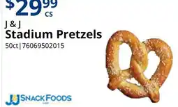 Restaurant Depot J & J Stadium Pretzels offer