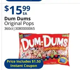 Restaurant Depot Dum Dums Original Pops offer