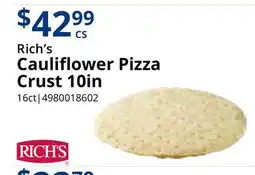 Restaurant Depot Rich's Cauliflower Pizza Crust 10in offer