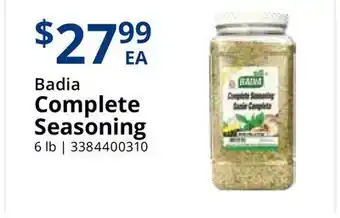 Restaurant Depot Badia Complete Seasoning offer