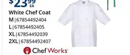 Restaurant Depot White Chef Coat offer