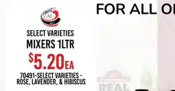 Restaurant Depot SELECT VARIETIES MIXERS 1LTR offer