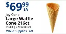 Restaurant Depot Joy Cone Large Waffle Cone 216ct offer