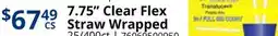 Restaurant Depot 7.75 Clear Flex Straw Wrapped offer