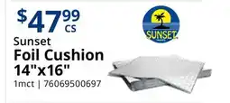 Restaurant Depot Sunset Foil Cushion offer