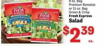 Food Depot Fresh Express Salad offer
