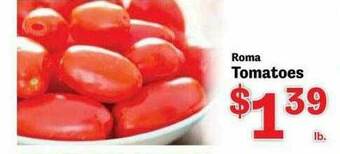 Food Depot Roma Tomatoes offer