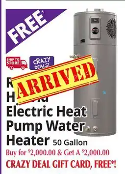 Ocean State Job Lot Electric Heat Pump Water Heater offer