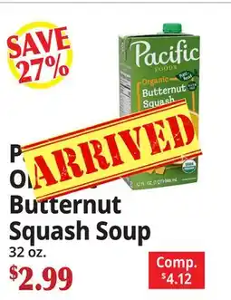 Ocean State Job Lot Pacific Foods Butternut Squash Soup offer
