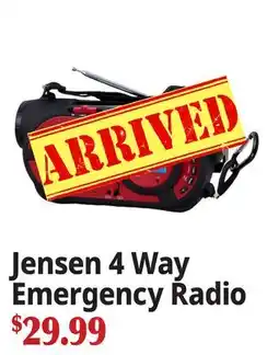 Ocean State Job Lot Jensen 4 Way Emergency Radio offer