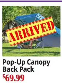 Ocean State Job Lot Pop-Up Canopy Back Pack offer