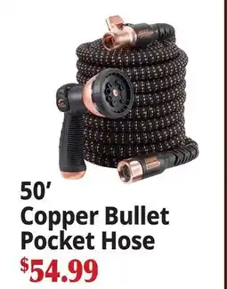 Ocean State Job Lot 50' Copper Bullet Pocket Hose offer