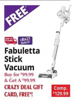Ocean State Job Lot Fabuletta Stick Vacuum offer