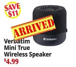 Ocean State Job Lot Verbatim Mini True Wireless Speaker offer