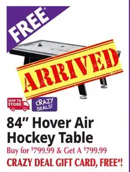 Ocean State Job Lot 84 Hover Air Hockey Table offer