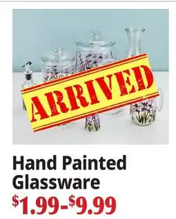 Ocean State Job Lot Hand Painted Glassware offer